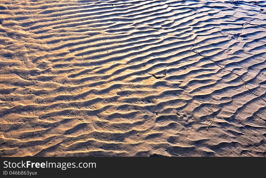 Sand at riverside