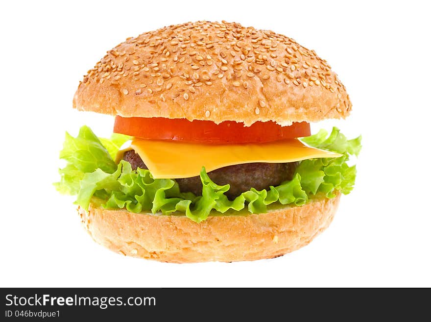 Cheeseburger Isolated