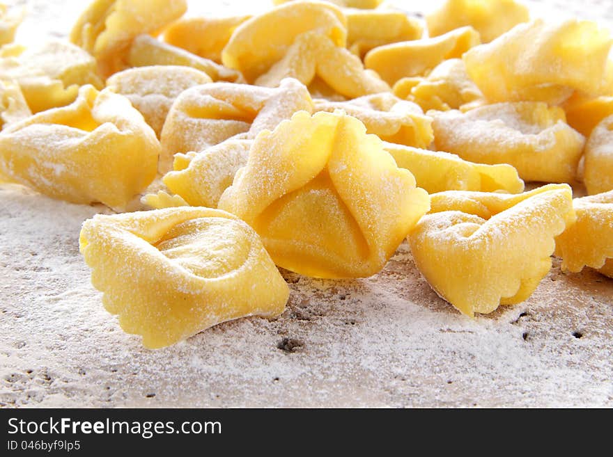 Fresh tortellini handmade whit egg