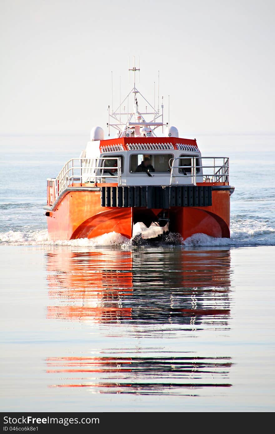 Sea Cat Approaching Harbour