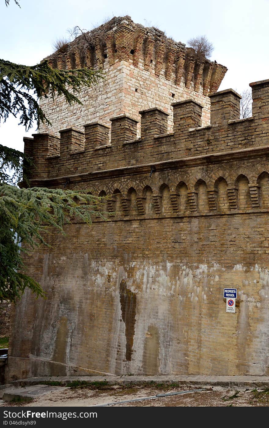 Albornoz fortress in Spello - Umbria