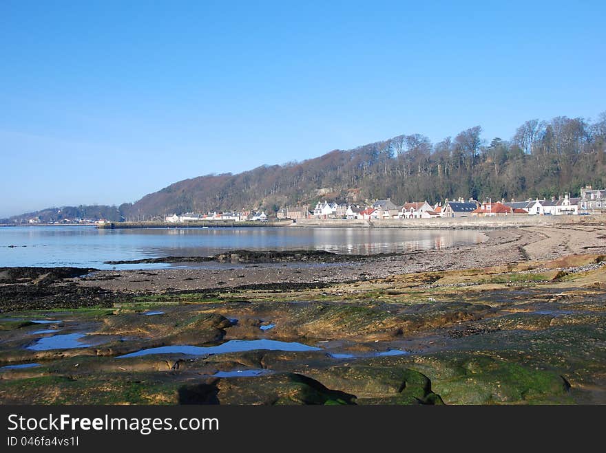 Seaweed Covered Rocks at Limekilns