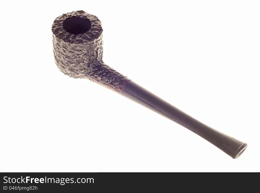 Smoking pipe isolated on thw white background