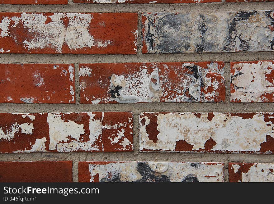 A urban brick wall texture.