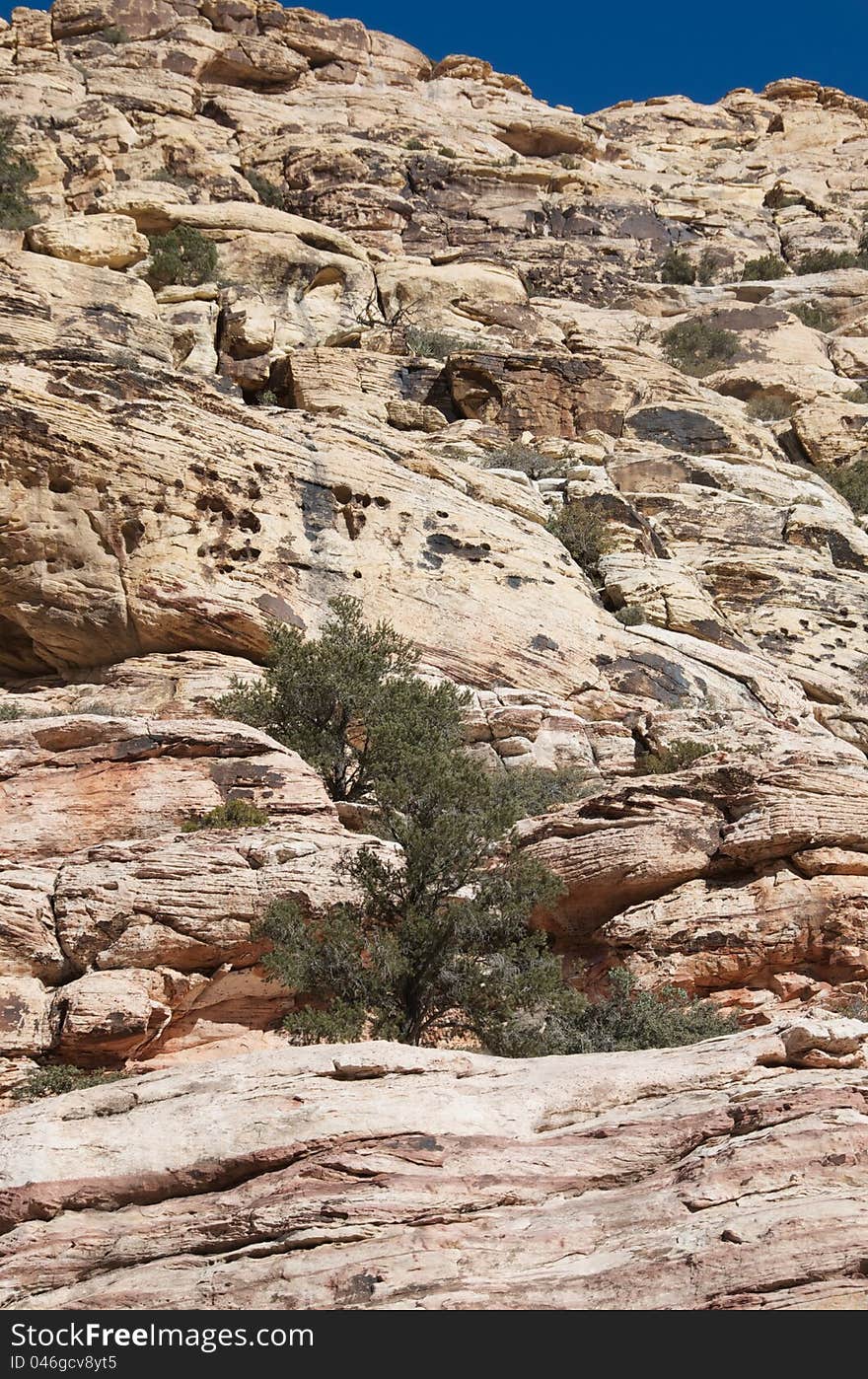 Red rock mountains