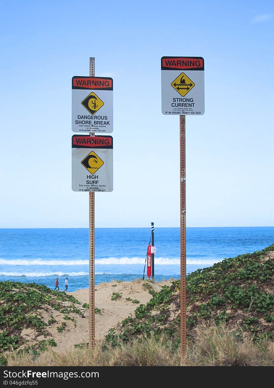 Dangerous shore break