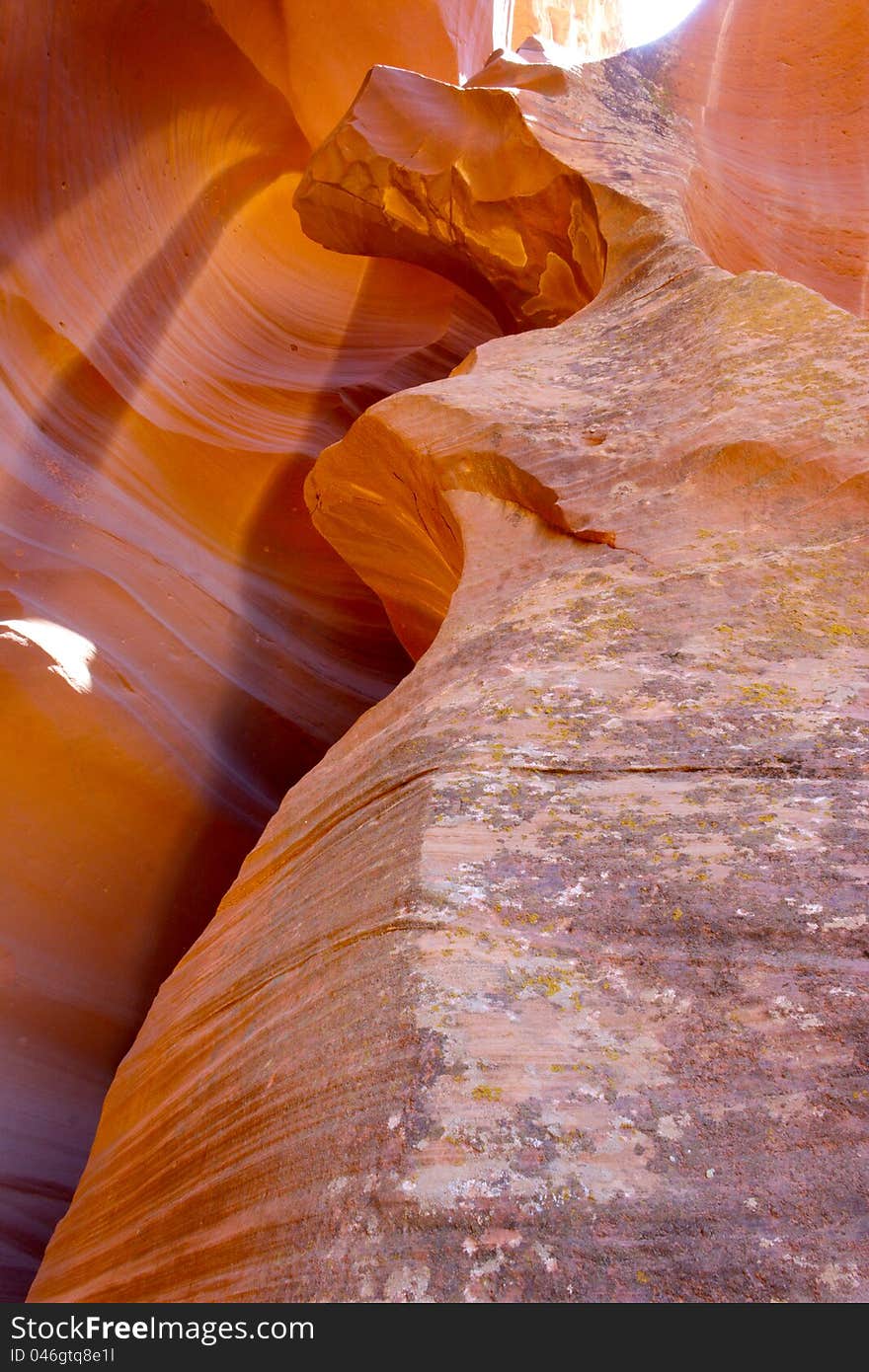 Inside Lower Antelope Canyon, Page, Arizona. Inside Lower Antelope Canyon, Page, Arizona.