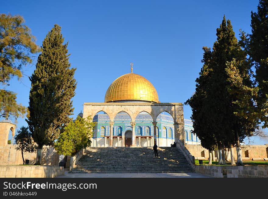 Dome of the Rock in Jerusalem, Israel.