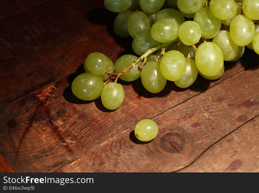 Grape On Wood