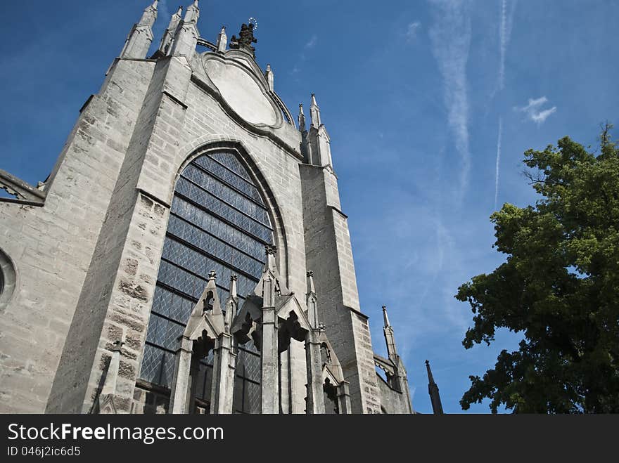 This picture shows the kathedral in kutna hora next to prague in the czech republic. This picture shows the kathedral in kutna hora next to prague in the czech republic