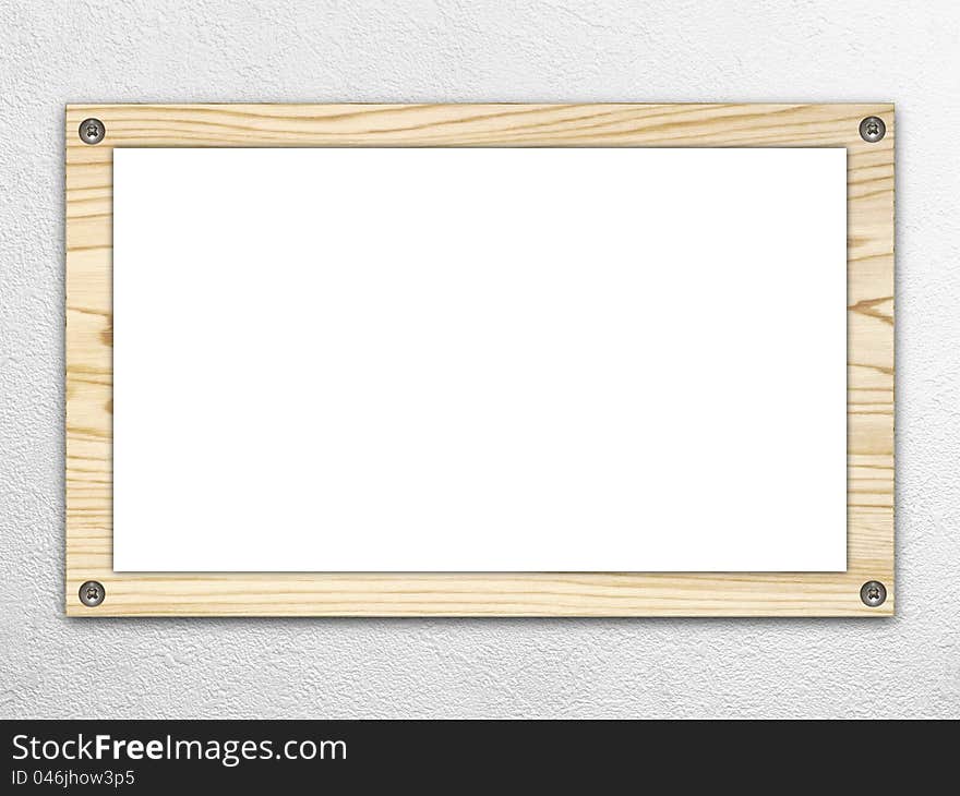 It is a wooden white board. It is a wooden white board