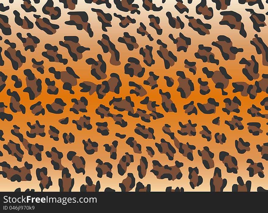 Vector leopard skin