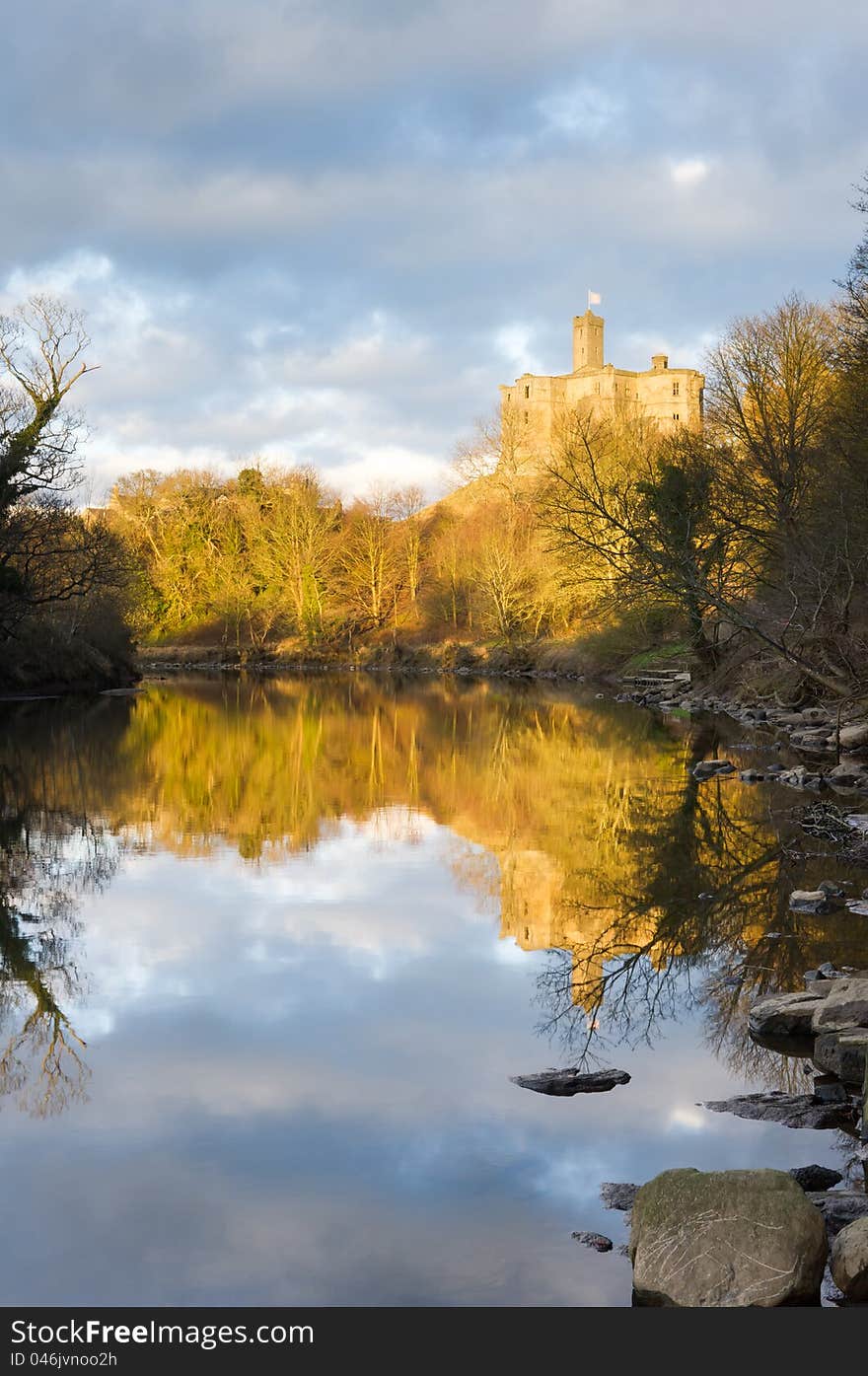 Warkworth Castle Reflected