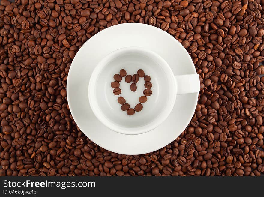 Coffee Cup And Heart