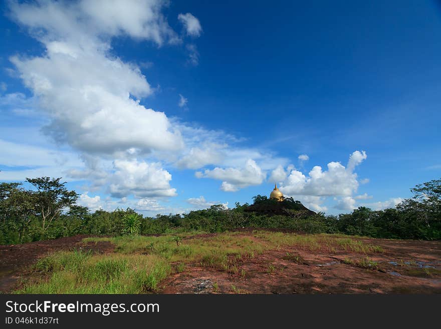 View point from Phurungka National Prak, Nakornpanom, Thailand.