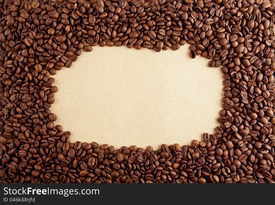 Coffee Frame On Paper