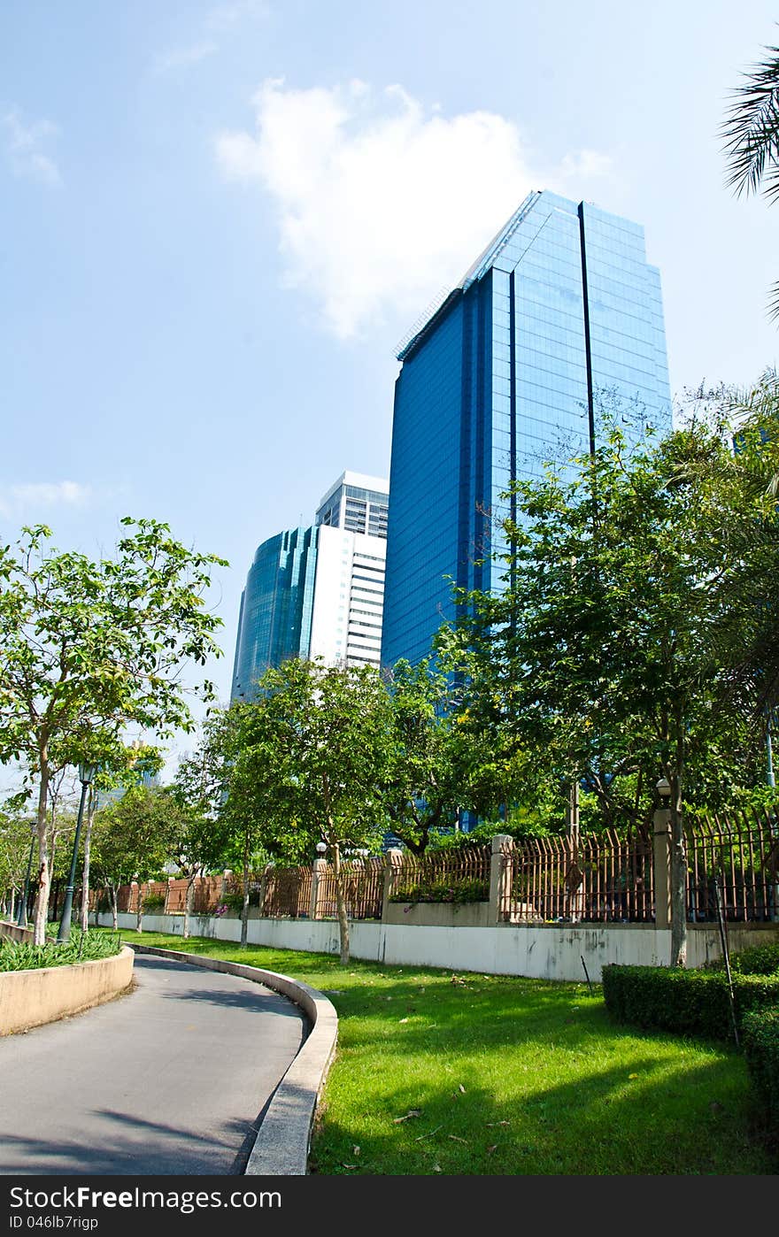 Modern Skyscrapers In Bangkok, Thailand