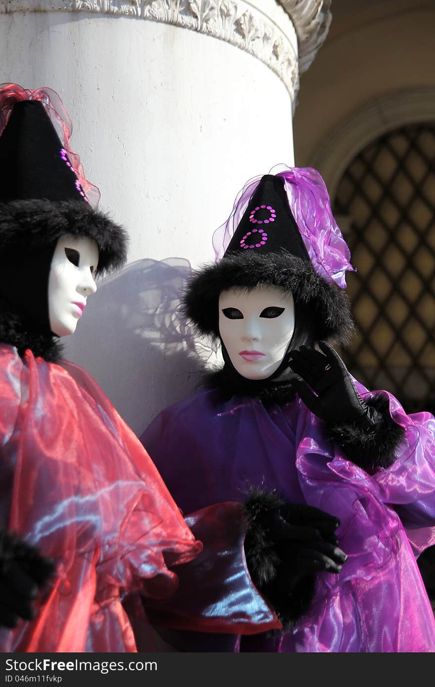 Traditional mask in Venice carnival,Italy