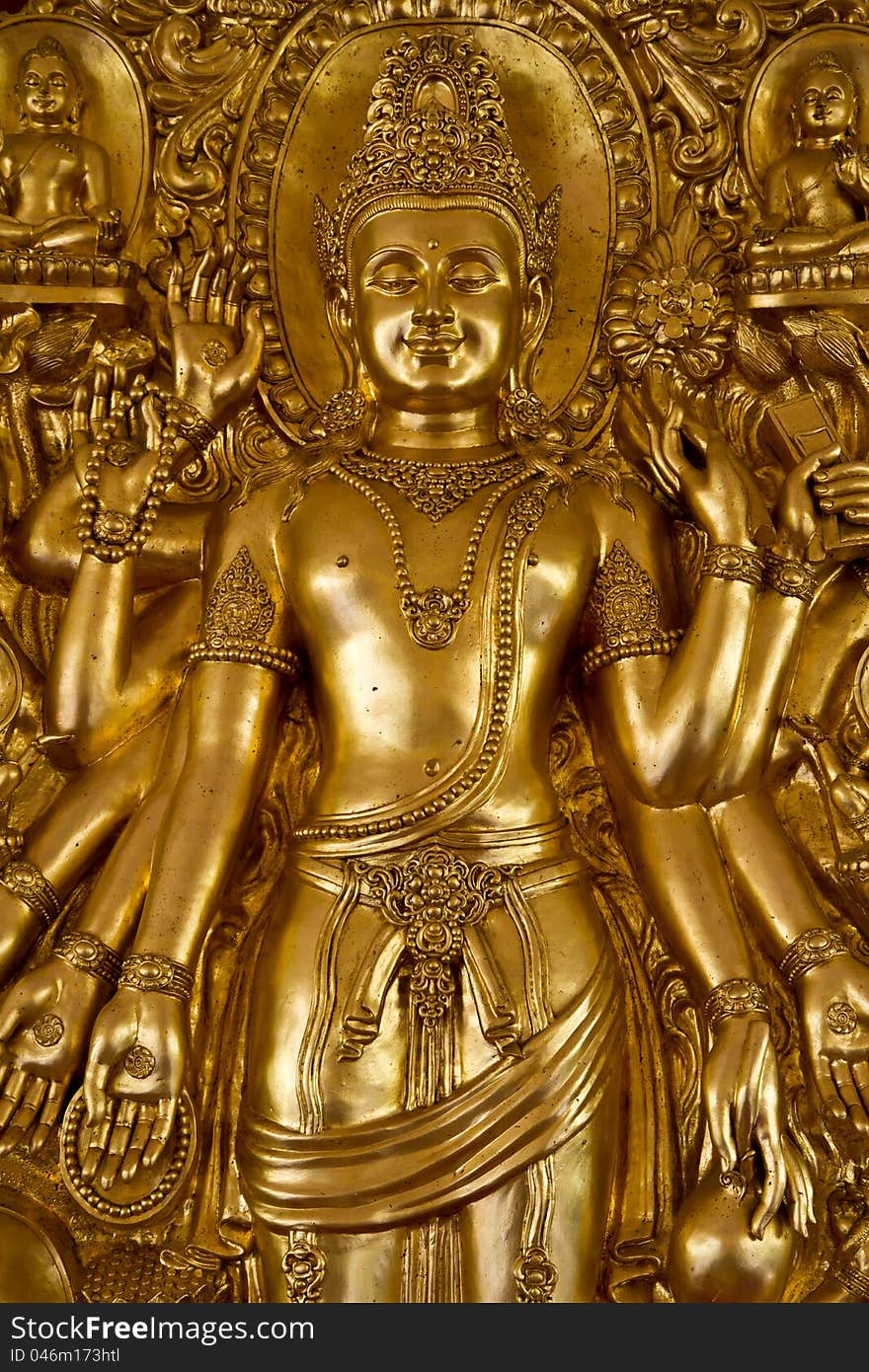 Image of Buddha in Thai temple. Image of Buddha in Thai temple.