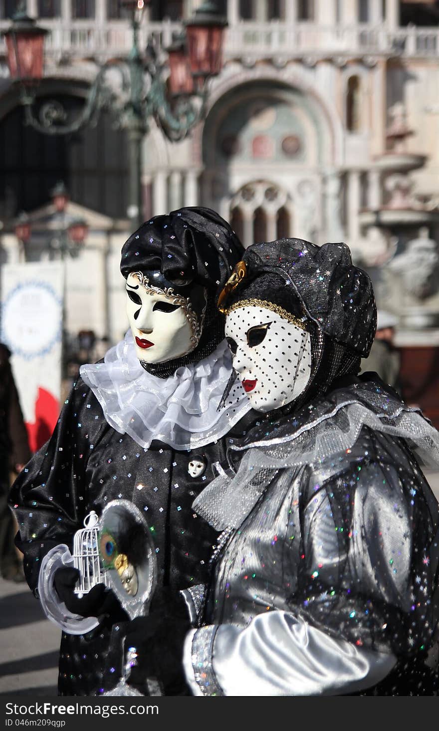 Two Mask In Venice Carnival