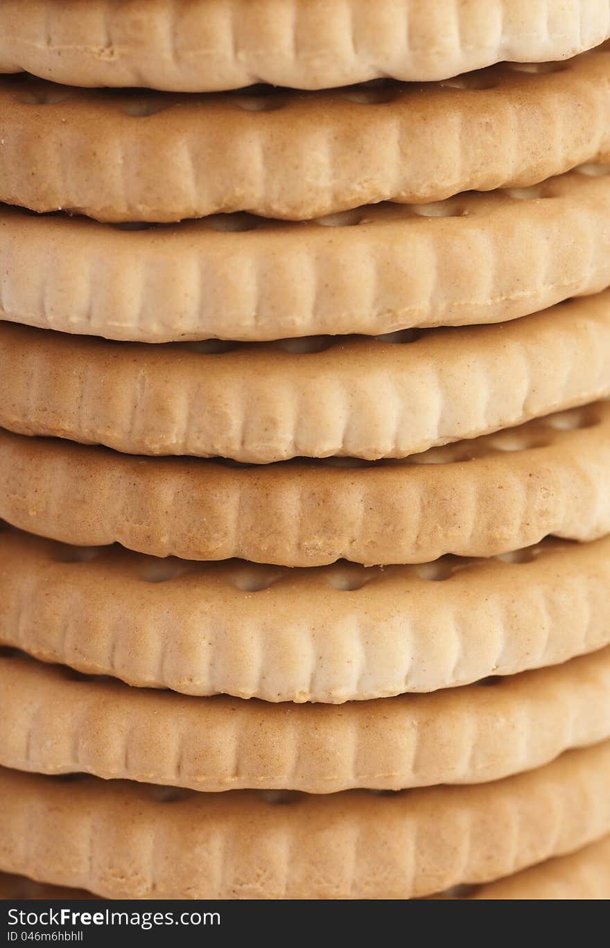 Close up of brown cookies. Close up of brown cookies