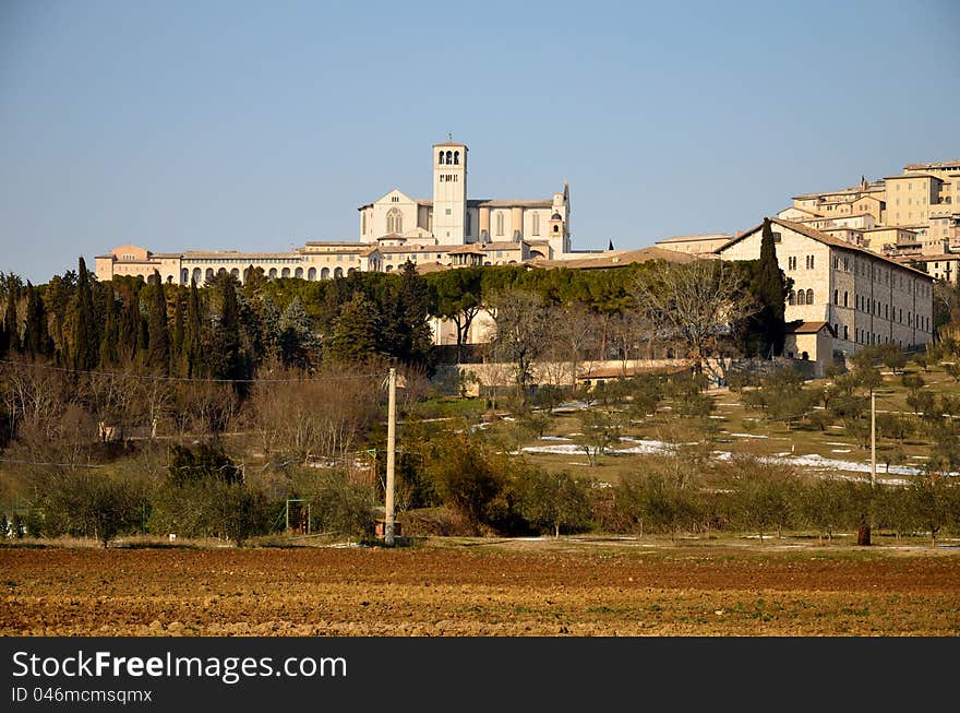 Image of the Basilica of Saint Francis of Assisi. Image of the Basilica of Saint Francis of Assisi