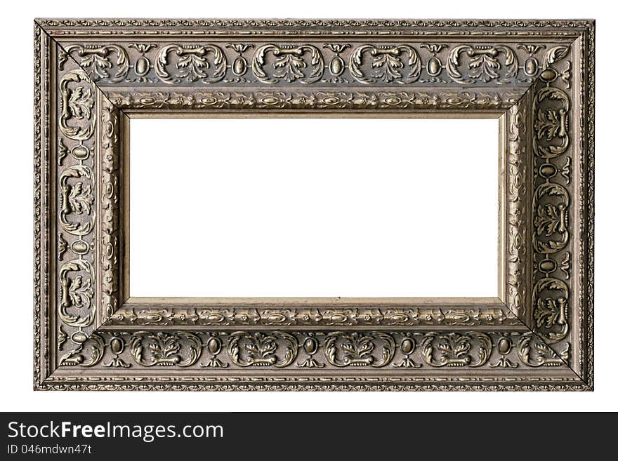 Isolated blank elegance classic photo frame with clipping path. Isolated blank elegance classic photo frame with clipping path