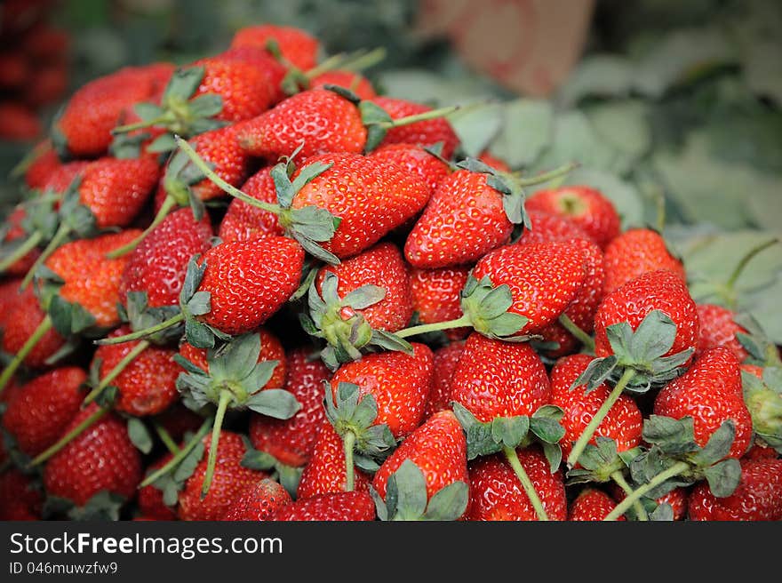 Red strawberries