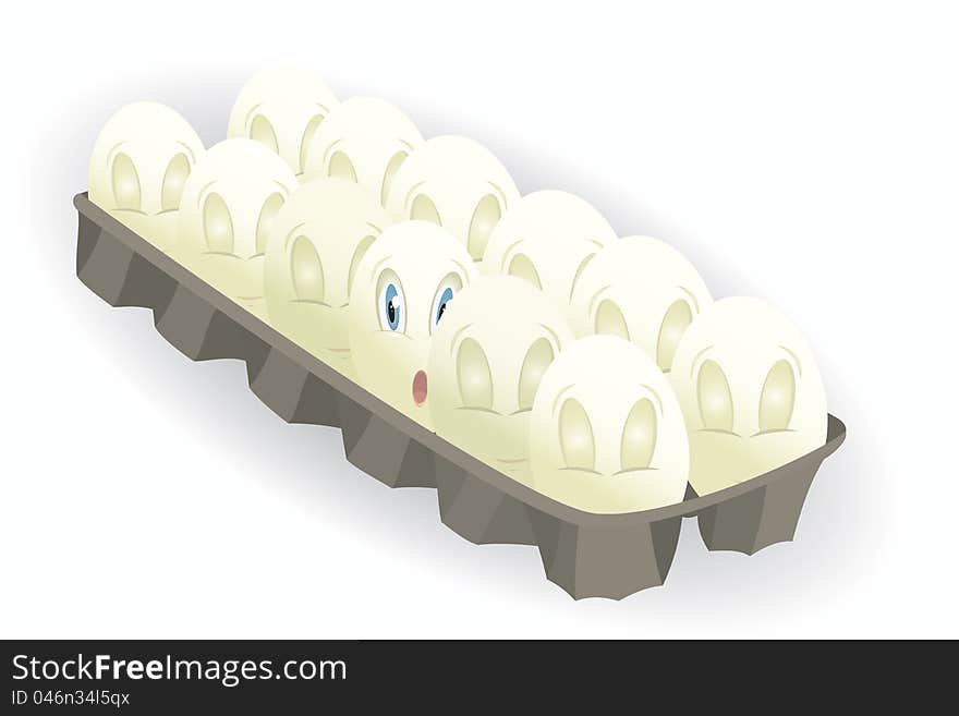 Eleven-eggs-with-closed-eyes