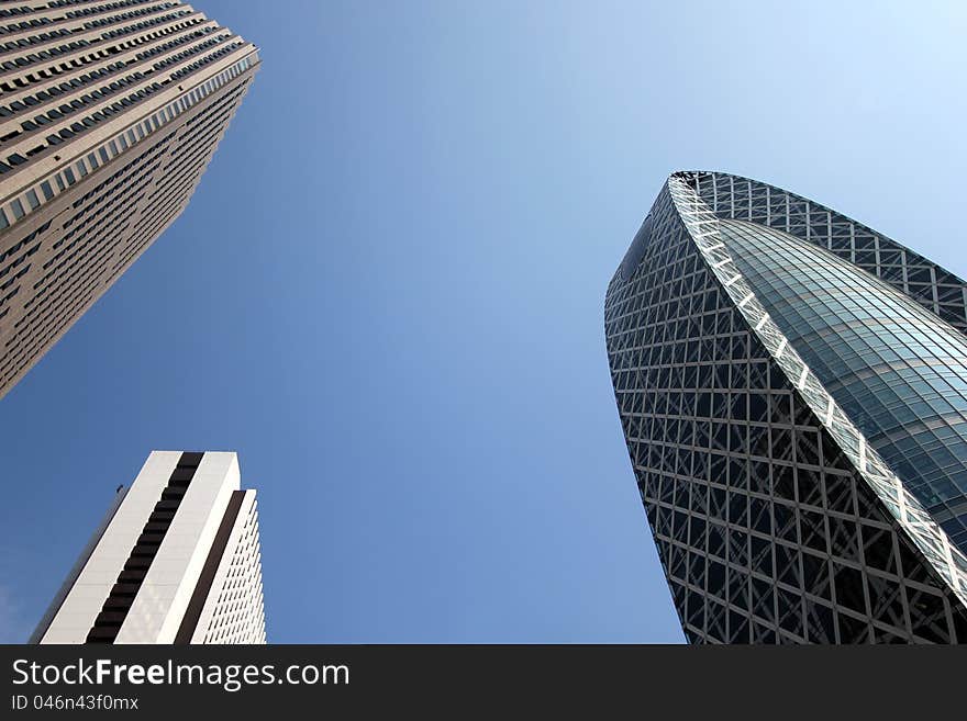 three Skyscrapers in Japan