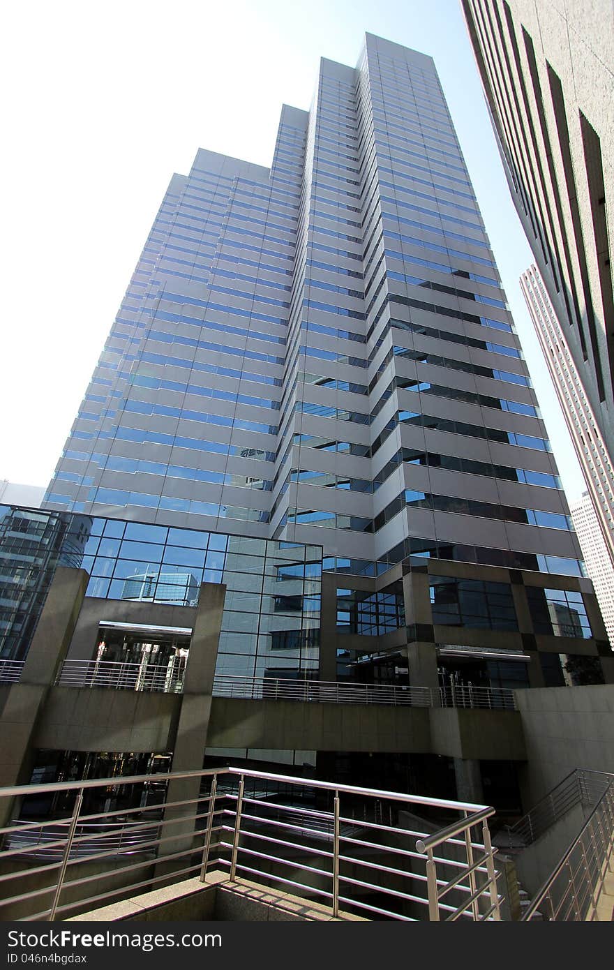 Skyscrapers and sky in the center of Japan