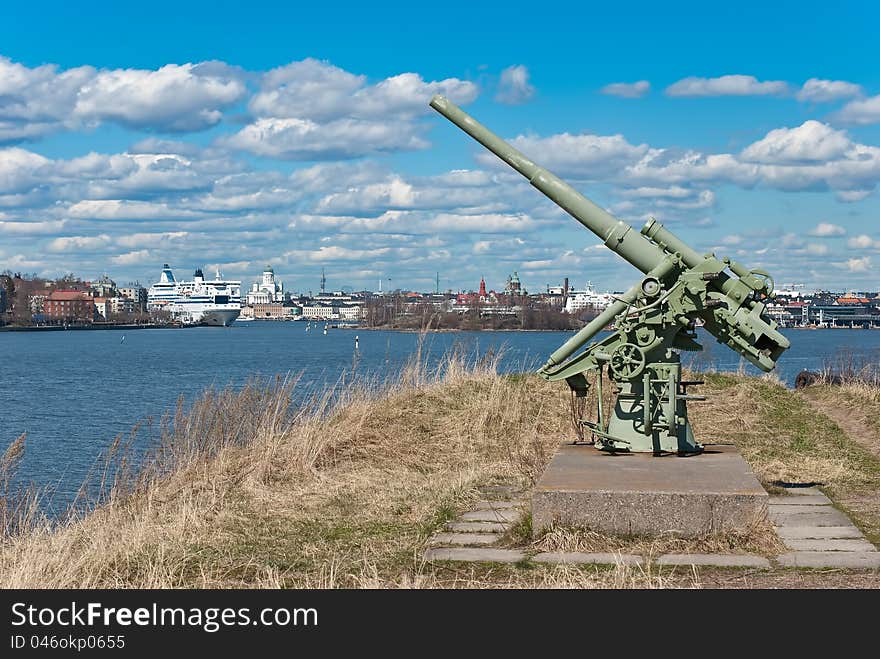 View of the fortress of Suomenlinna, Helsinki. View of the fortress of Suomenlinna, Helsinki.