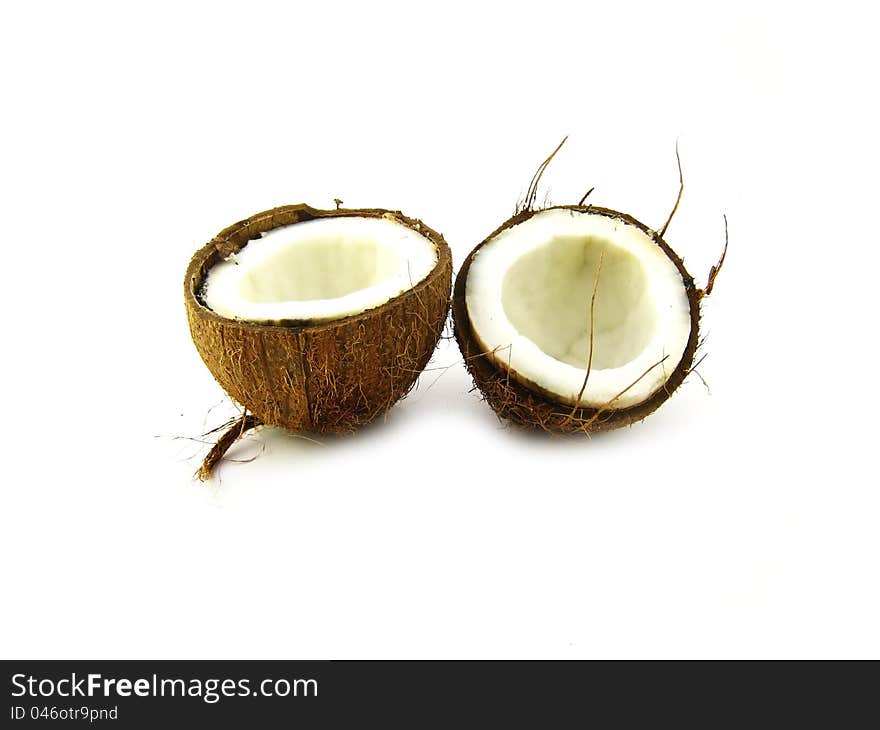 Cocos on a white background