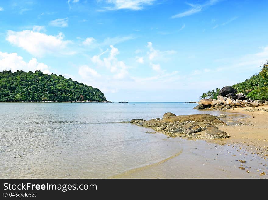 Layan beach in phuket thailand