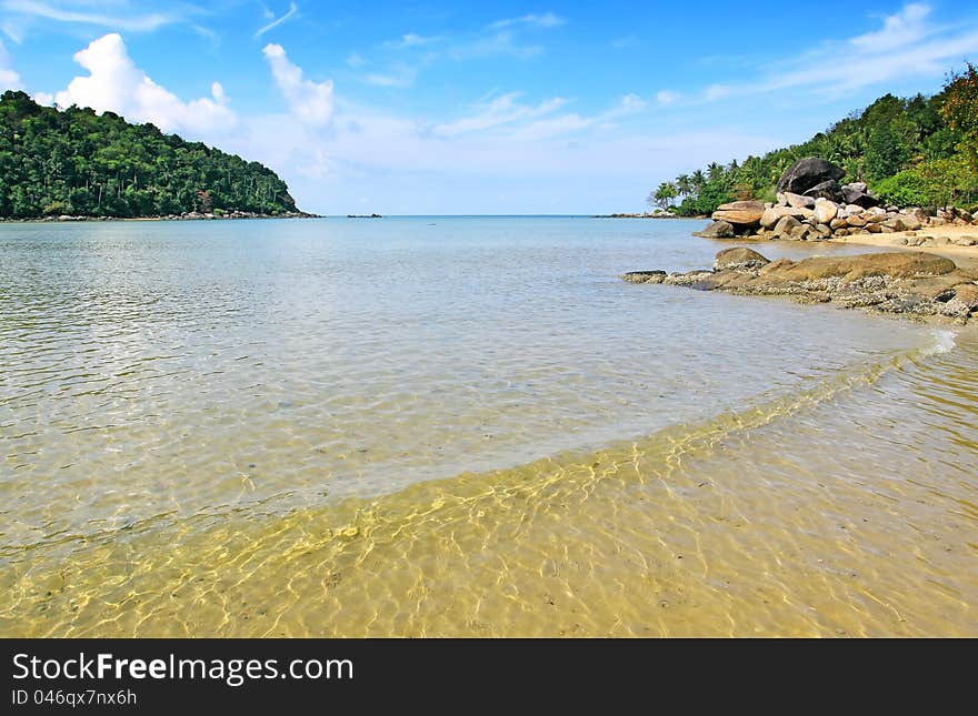 Layan beach in phuket thailand