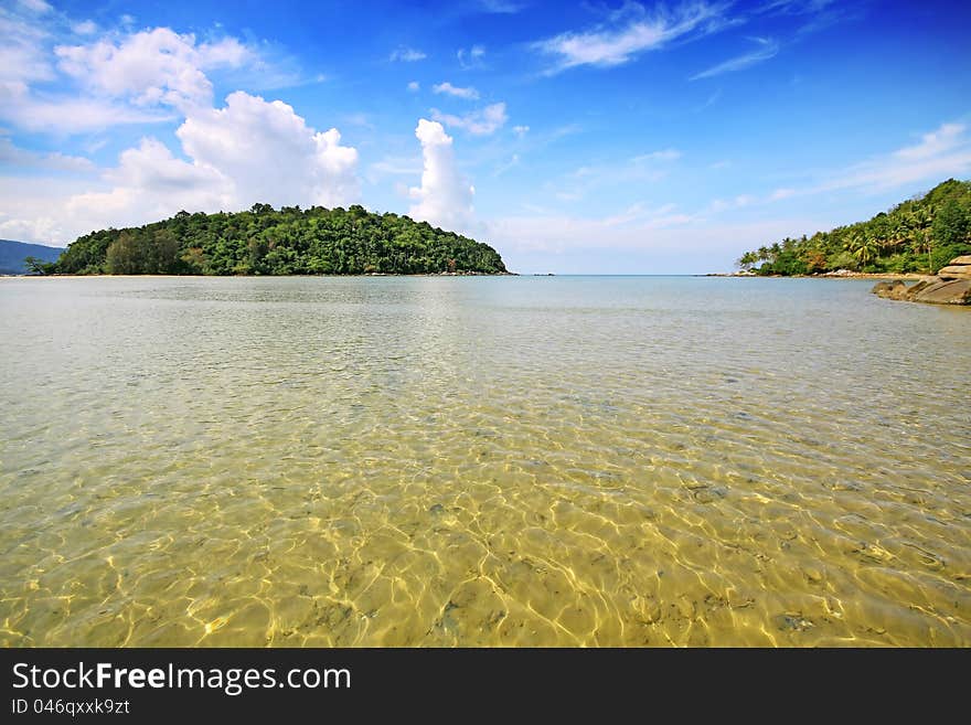 Layan beach in phuket thailand