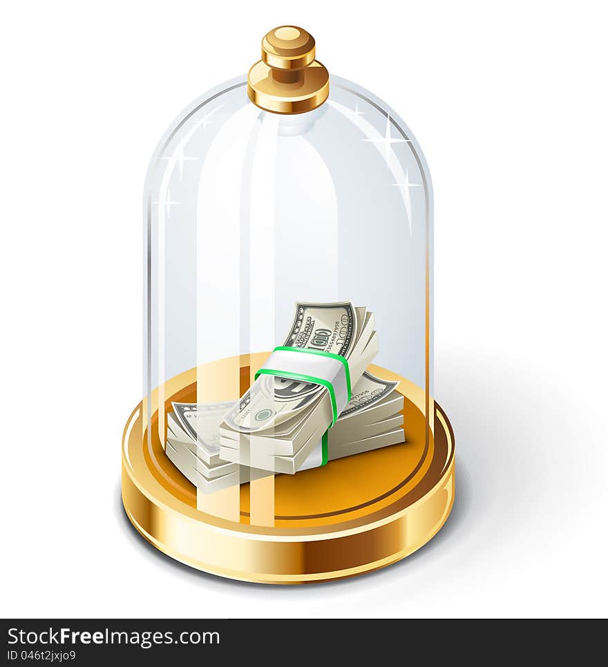 Dollars Under The Glass Dome