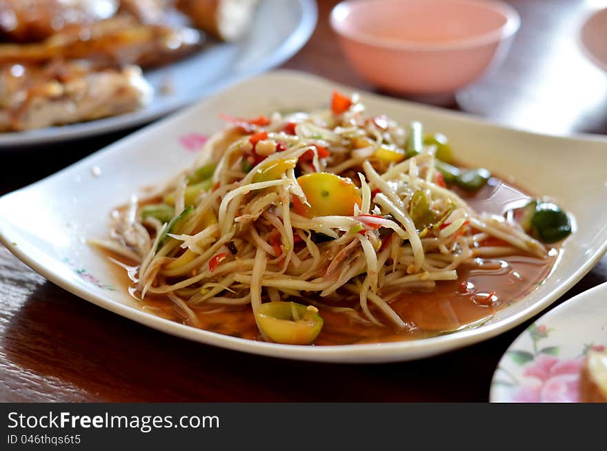 Spicy Papaya Salad