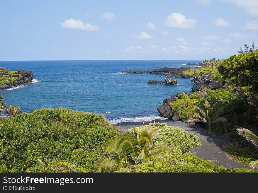 Beach of Black Stones