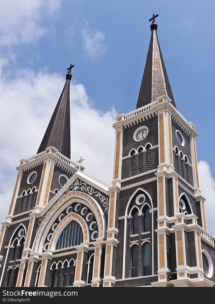 Christ church in Chantaburi, Thailand