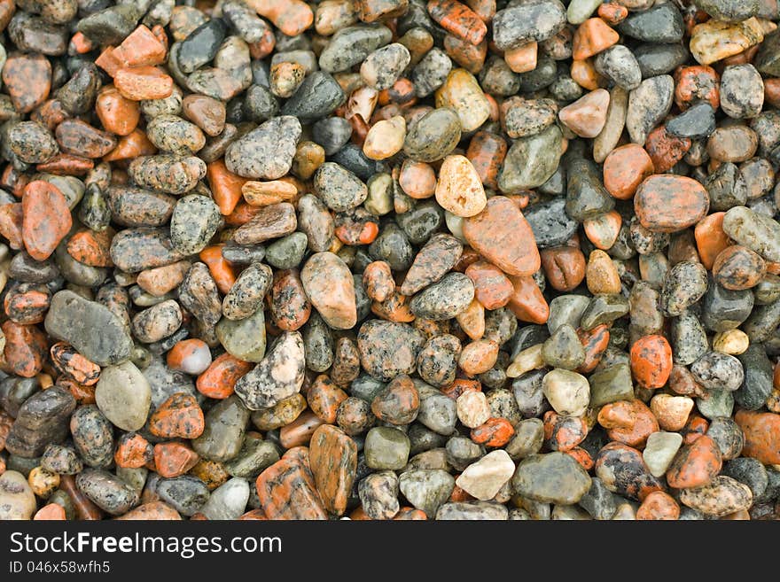 Wet pebbles on the sea beach. Wet pebbles on the sea beach.