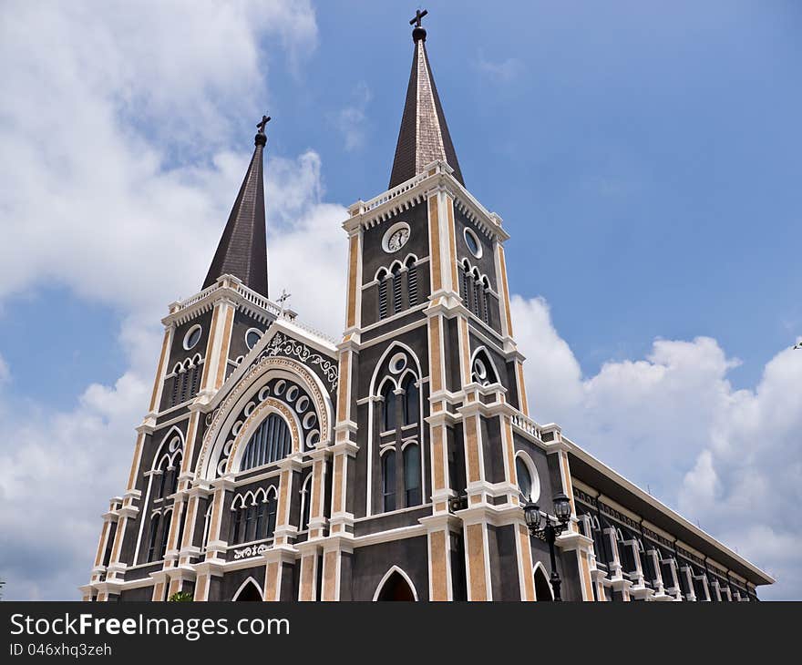 Christ church in Chantaburi, Thailand