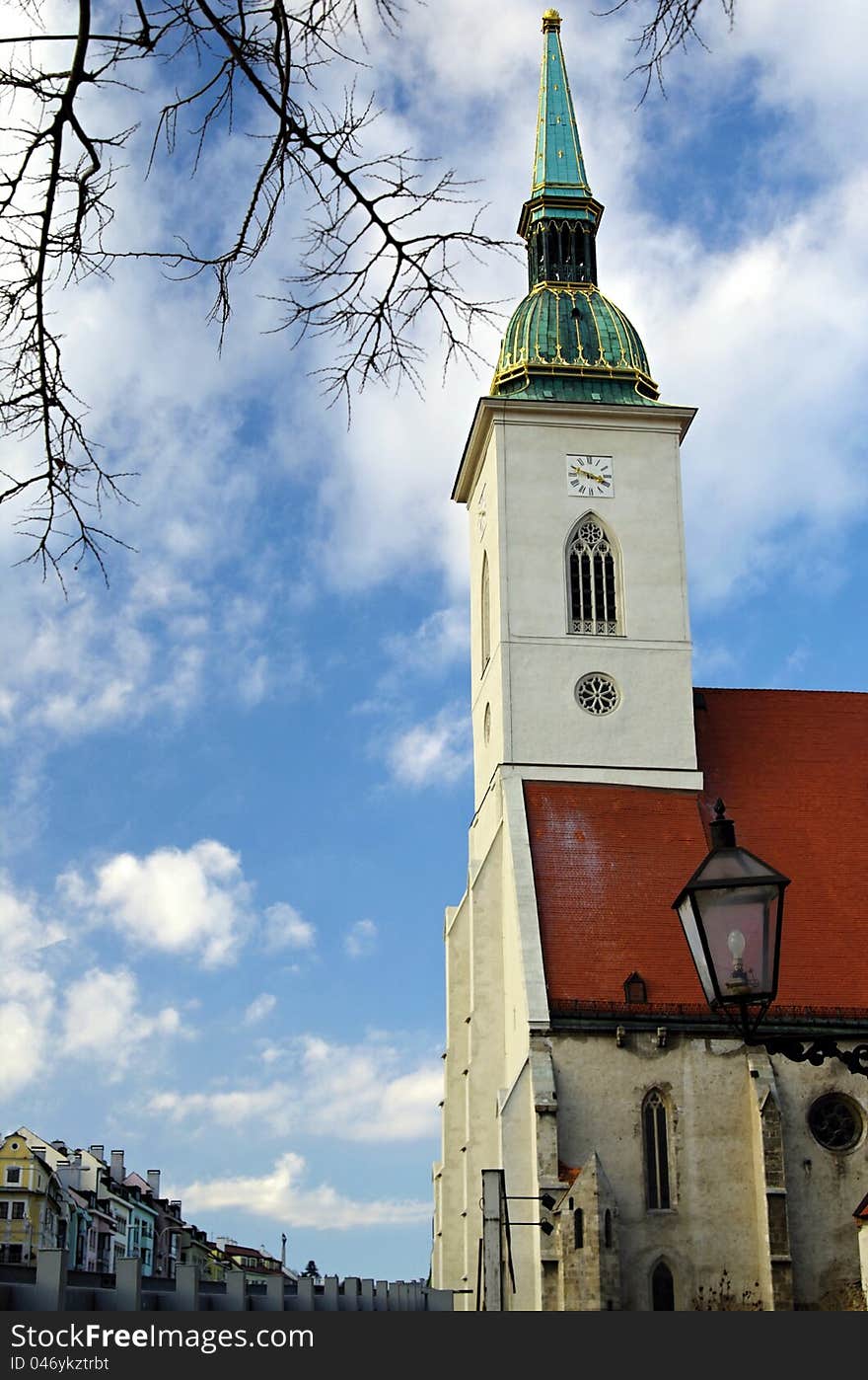 Old church in town Bratislava