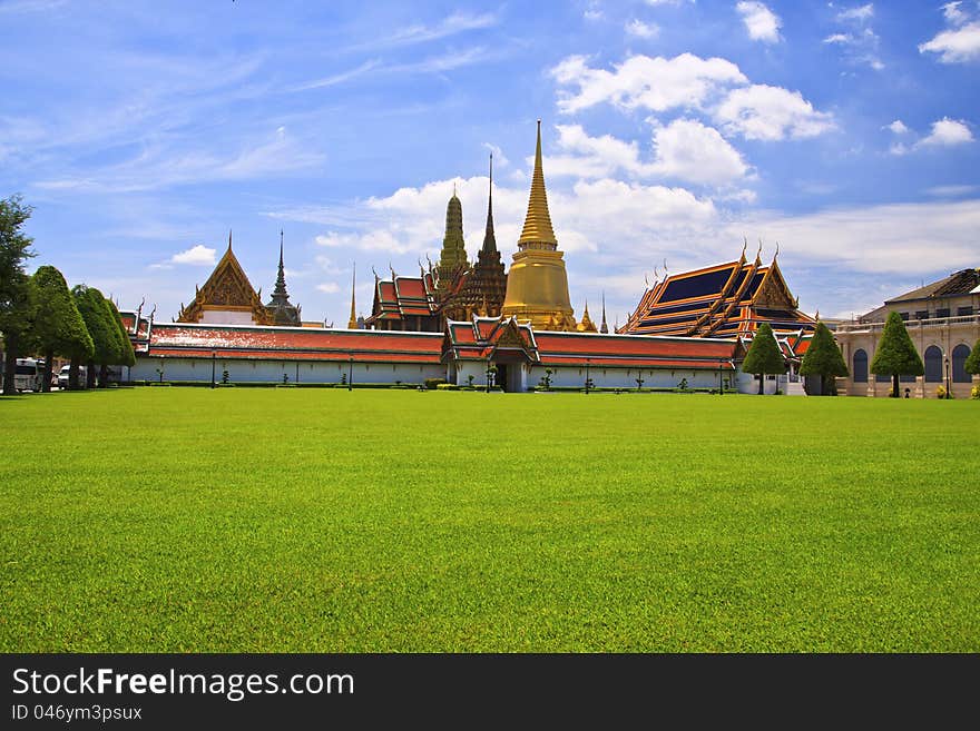 Phrakaew Temple in Bangkok of Thailand