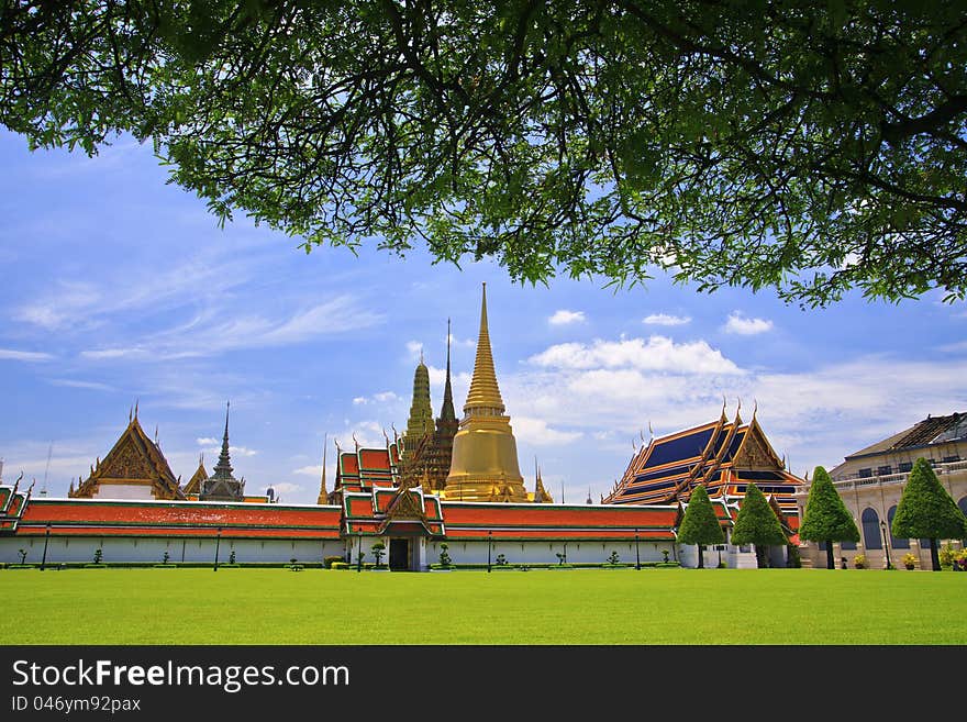 Phrakaew Temple in Bangkok of Thailand