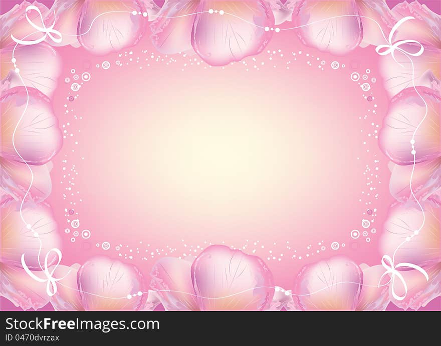 Abstract Flowers Background, Frame