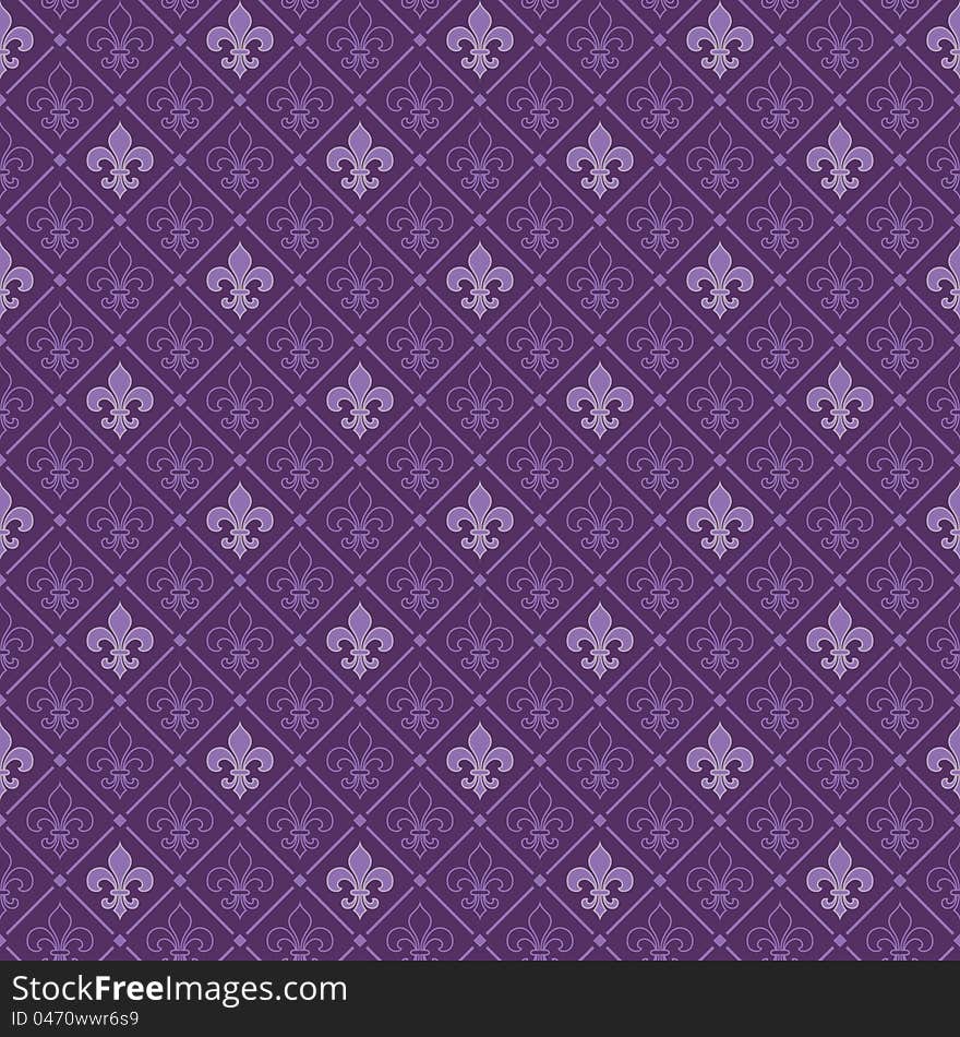 Violet Antique Seamless Wallpaper