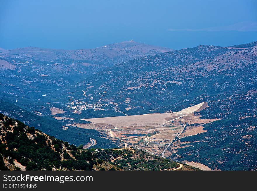 The Construction Of Dams In The Mountains Of Crete