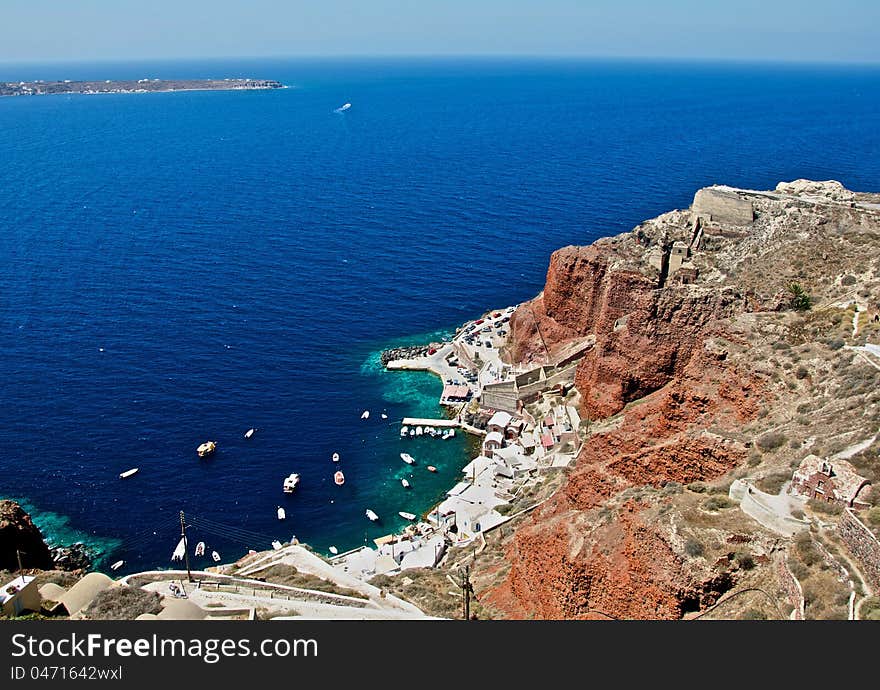 Port of Santorini.