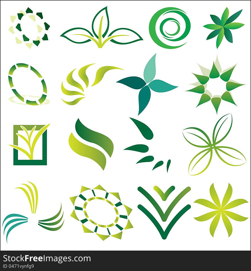 Green Ecological Logos